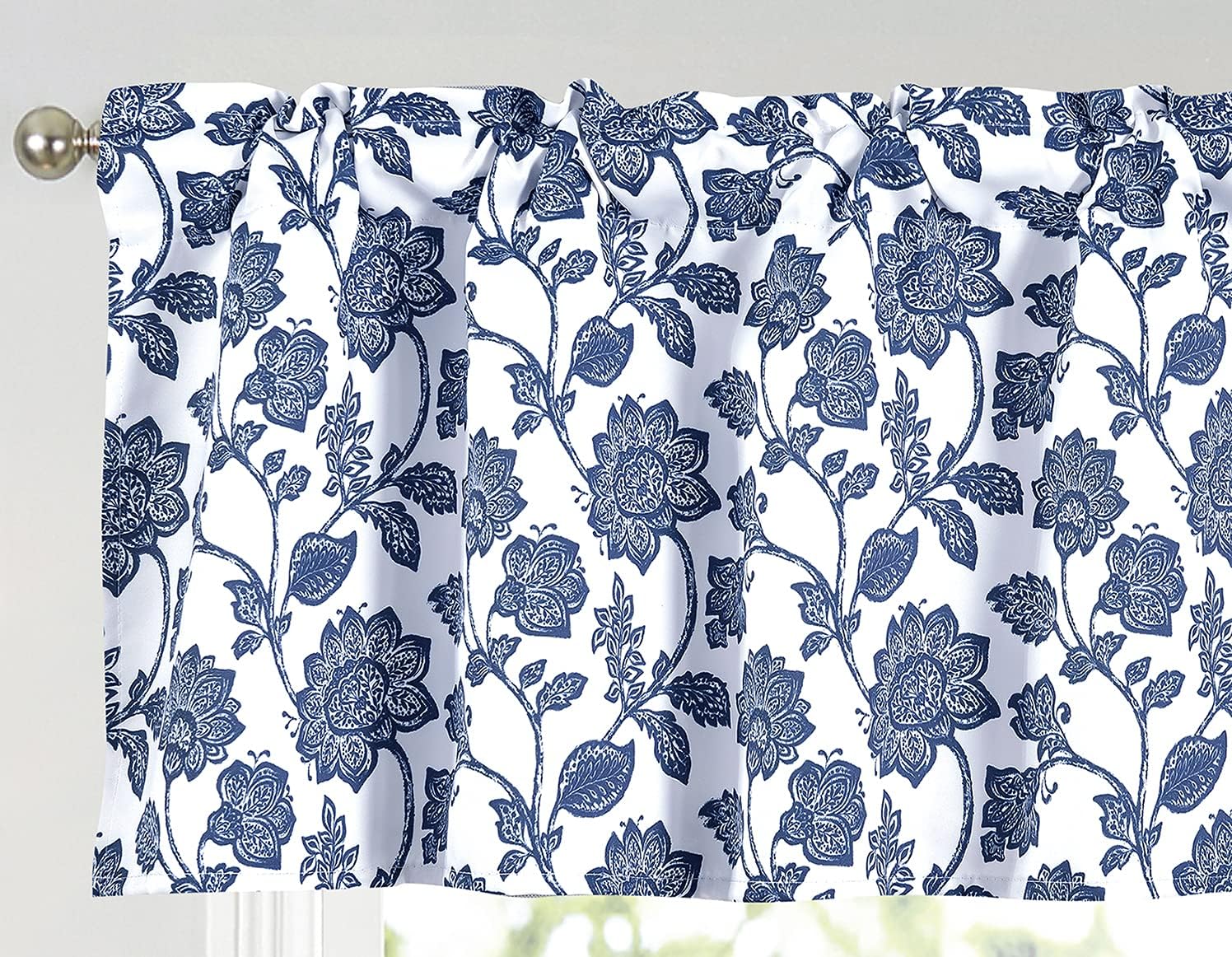 Annlaite Valance for Windows Valance Floral Printed for