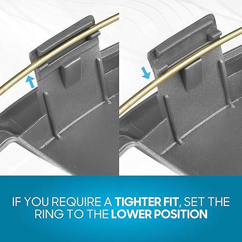 Miniatura 5 de BDK Performance - Juego de 4 cubiertas de rueda de repuesto prémium de 16 pulgadas para ruedas de acero, ABS de alta calidad con anillo de