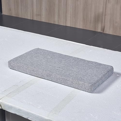 Miniatura 3 de MICUSHION Cojines de banco para muebles de interior, espuma antideslizante, para silla de cocina, comedor, cojín de asiento con cremallera de 44 x