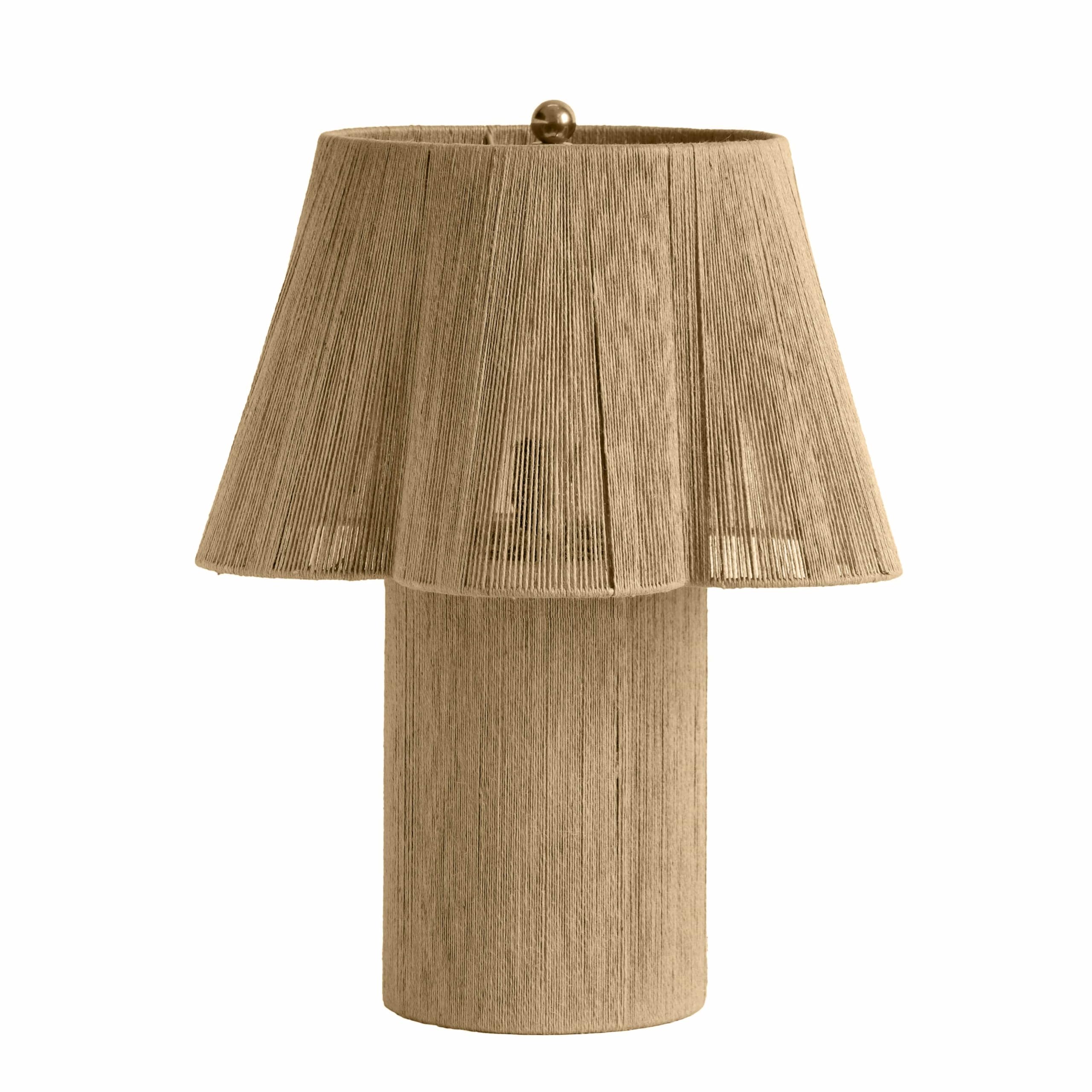 Tov Furniture Corrine Natural Jute Table Lamp