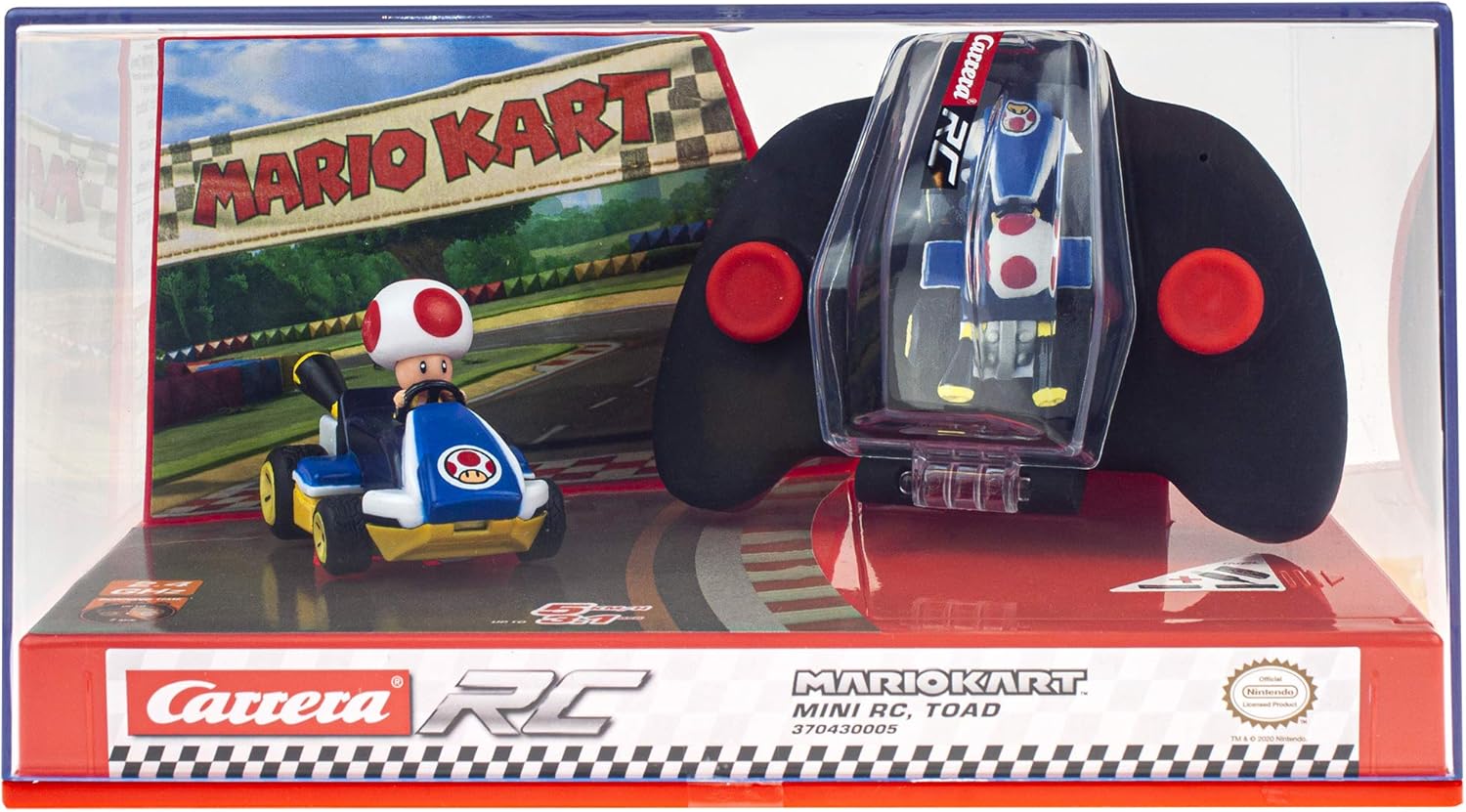 Carrera RC Nintendo Mario Kart 2.4 GHz Mini Collectible Radio Remote Control Toy Car Vehicle PEACH