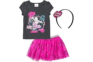 Spider-Gwen Girls 3-Piece Graphic T-Shirt, Tulle Skirt and Headband