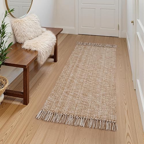 Miniatura 245 de Collive - Tapete de 27 x 43 pulgadas, lavable a máquina, para interiores y exteriores, de bajo perfil, suave algodón tejido a mano, para baño