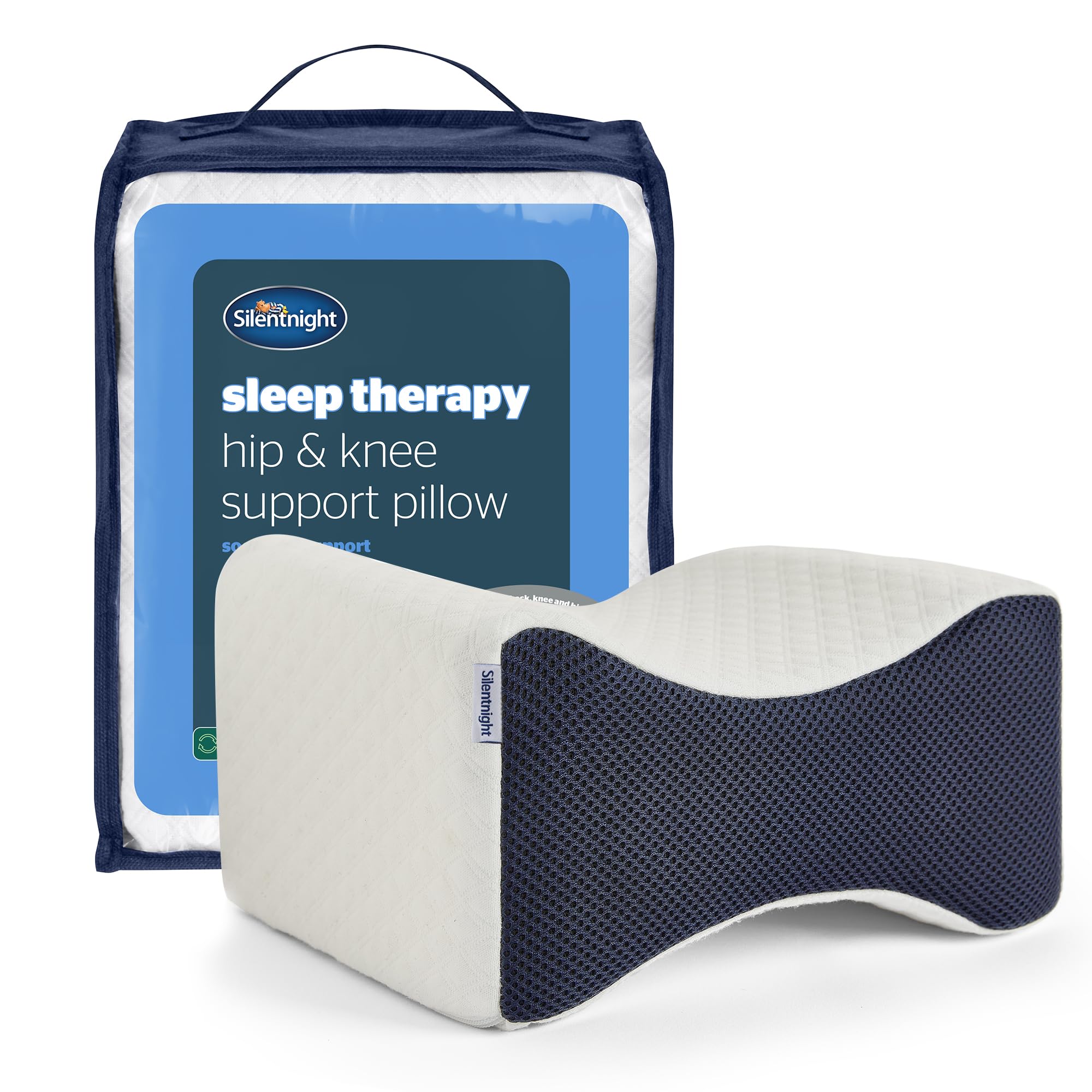 Silentnight Sleep Therapy Knee Pillow for Side Sleeping & Pregnancy