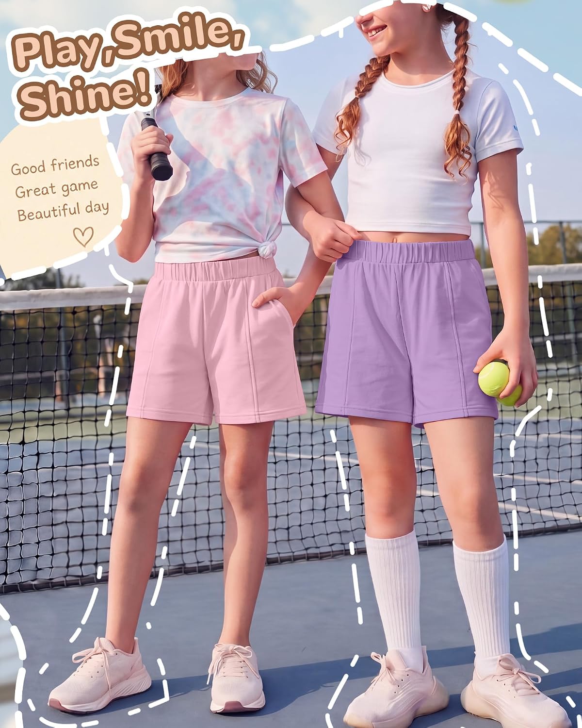 3 Pack Girls' Athletic Shorts