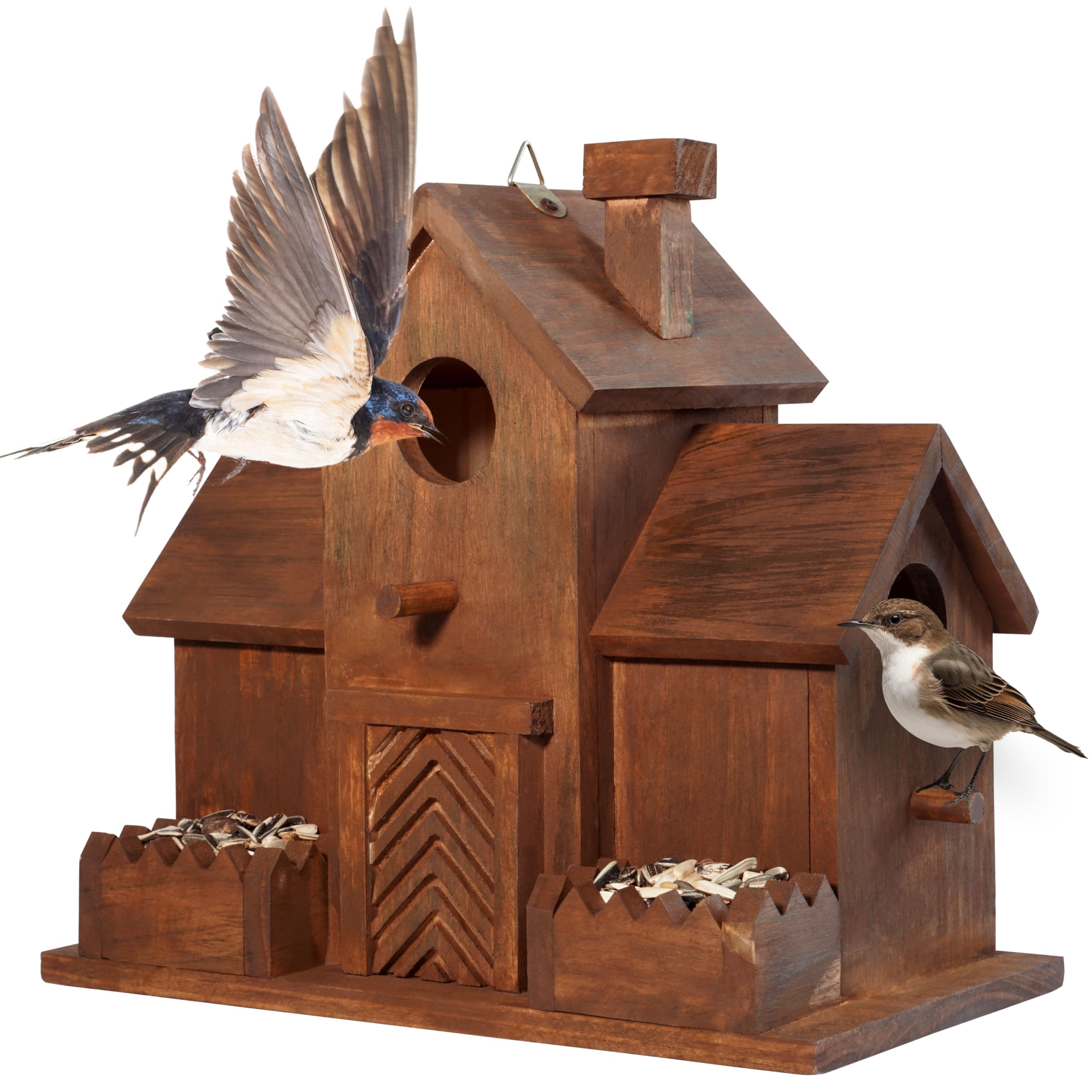 MIXUMON 3-Room Bird House