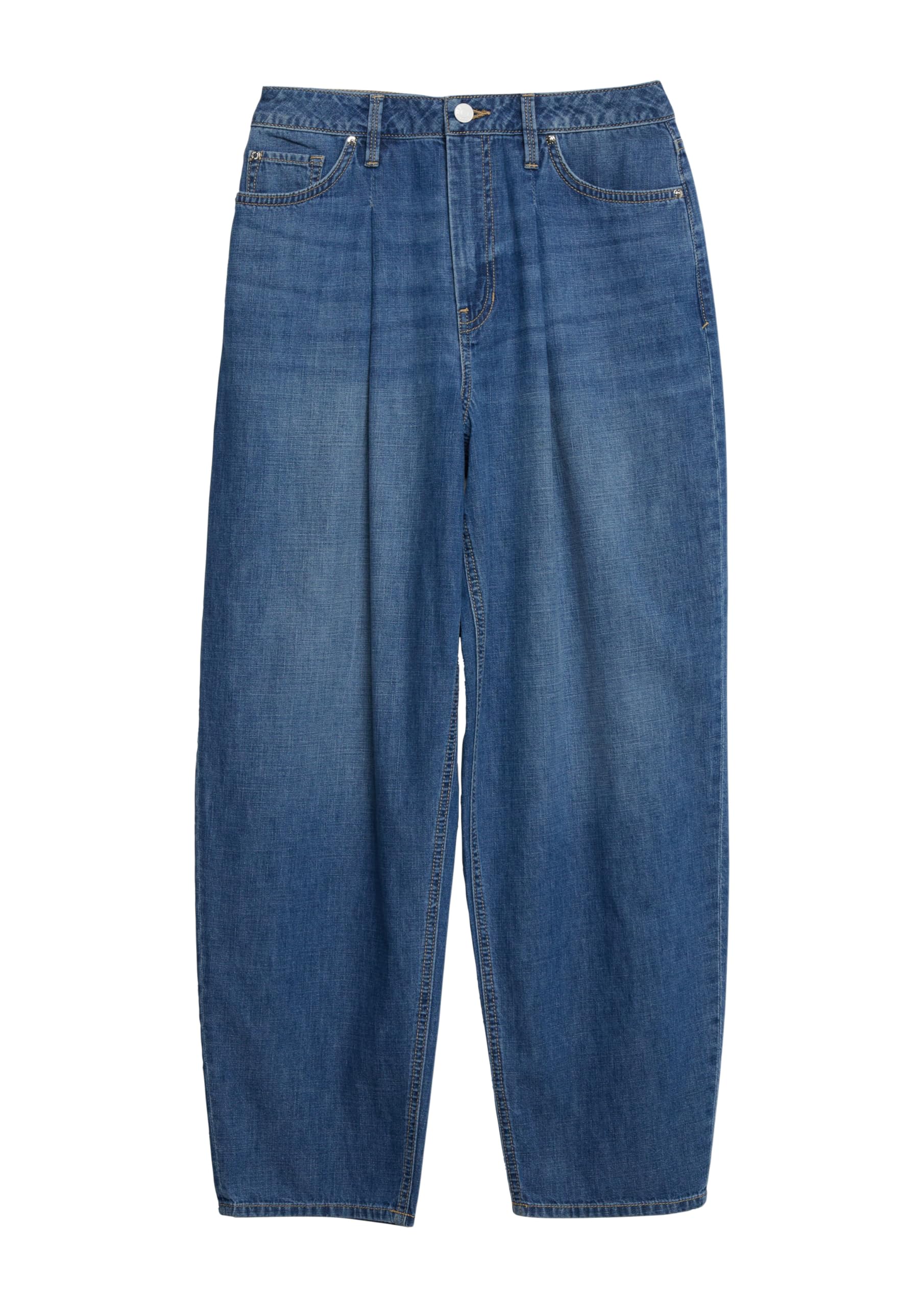 s.Oliver Damen Ankle Jeans, Barrel Leg Ankle-Jeans/Regular Fit/High Rise/Barrel Leg
