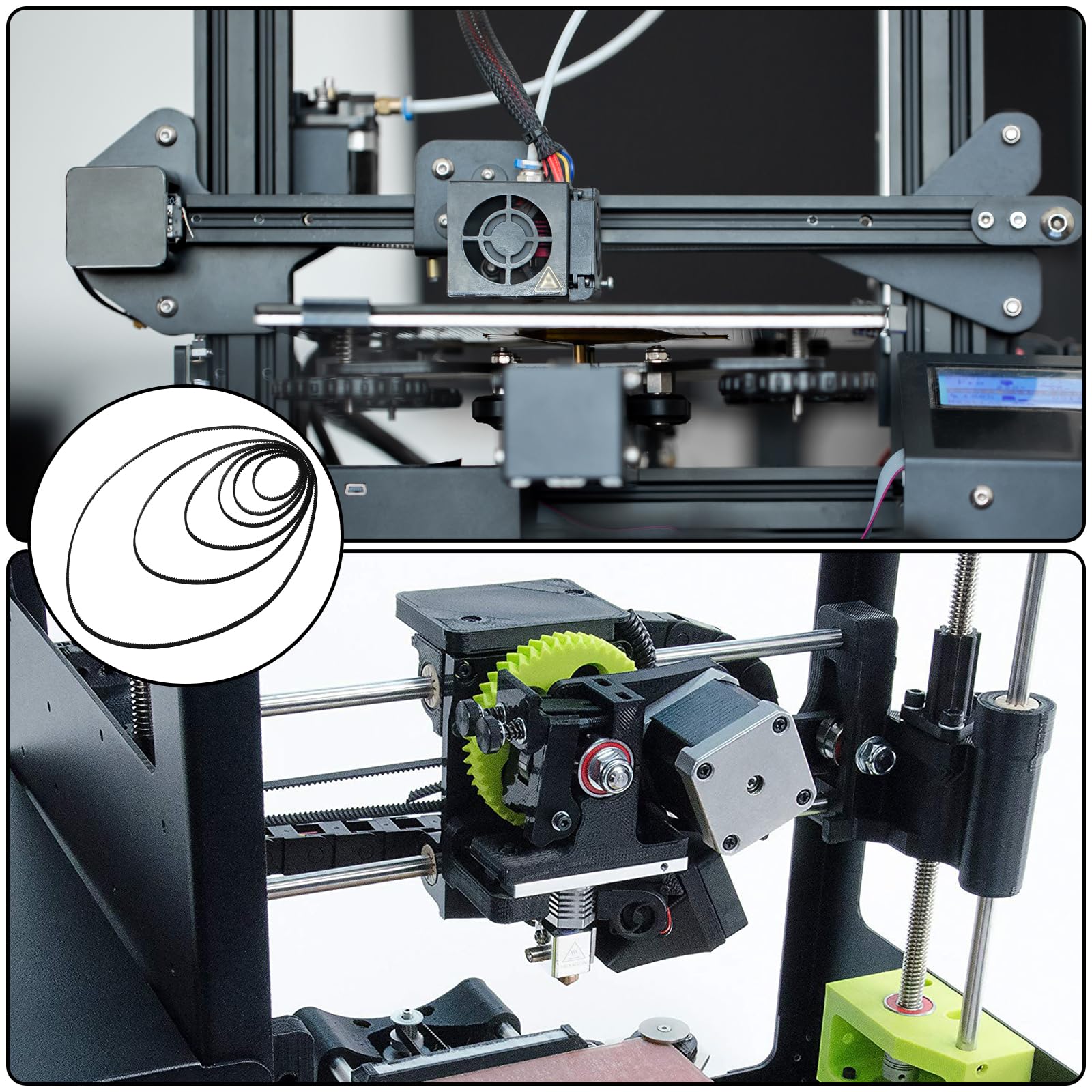 10 Packs 2GT Timing Belt Closed Loop Rubber Belts 268-2GT-6, 6mm Width X 268mm Length 3d Printer Timing Belt - View #14