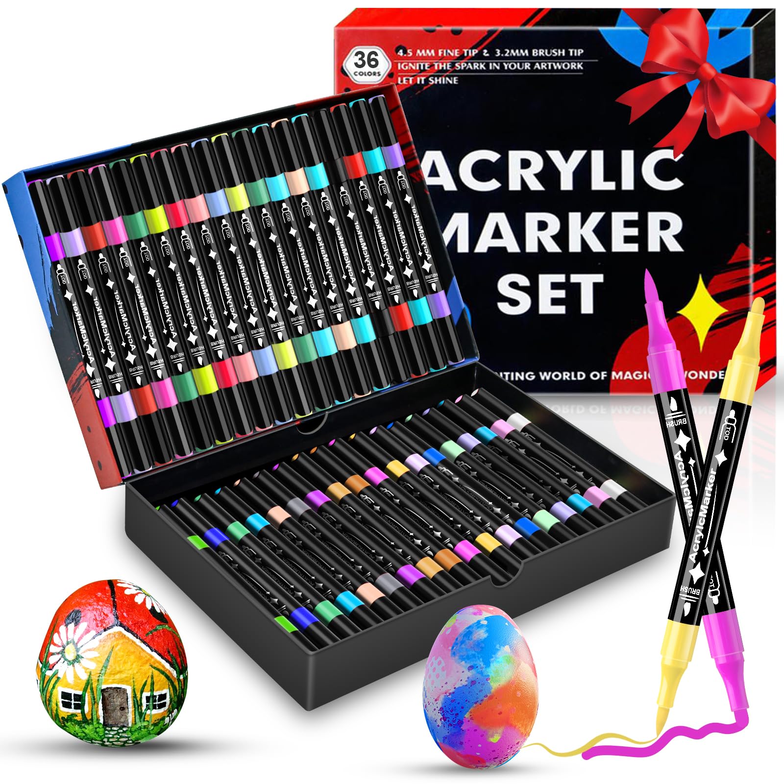 Dictien 36 Rotuladores Acrílicos: Color y Versatilidad en Cada Trazado