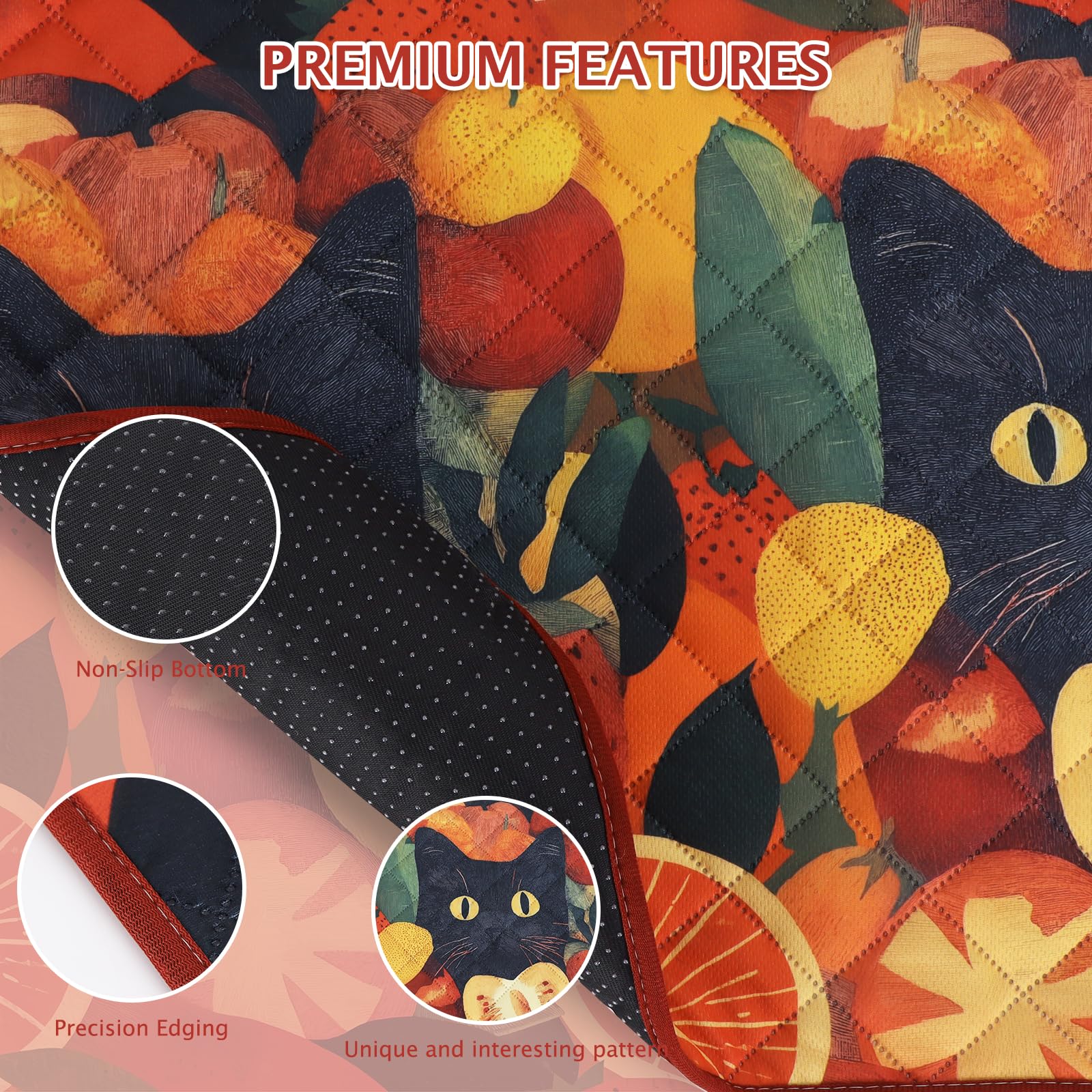 BVAGSS 2 Pezzi Tappetini Assorbenti per Cani, Tappeti Lavabili Riutilizzabili, Antiscivolo, Alta Assorbenza Addestramento traversine per cani XH081 (90x60cm,Cat)