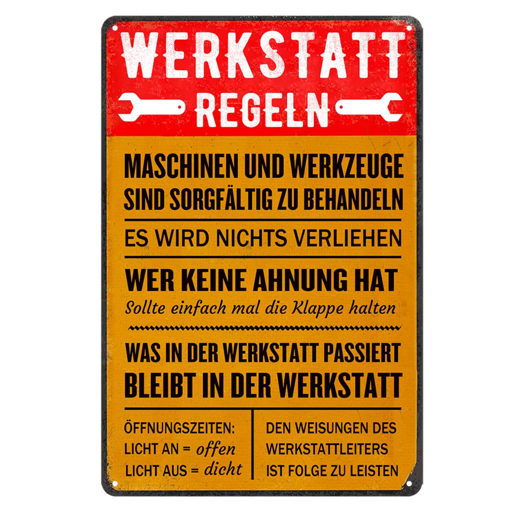 Retro Blechschild 