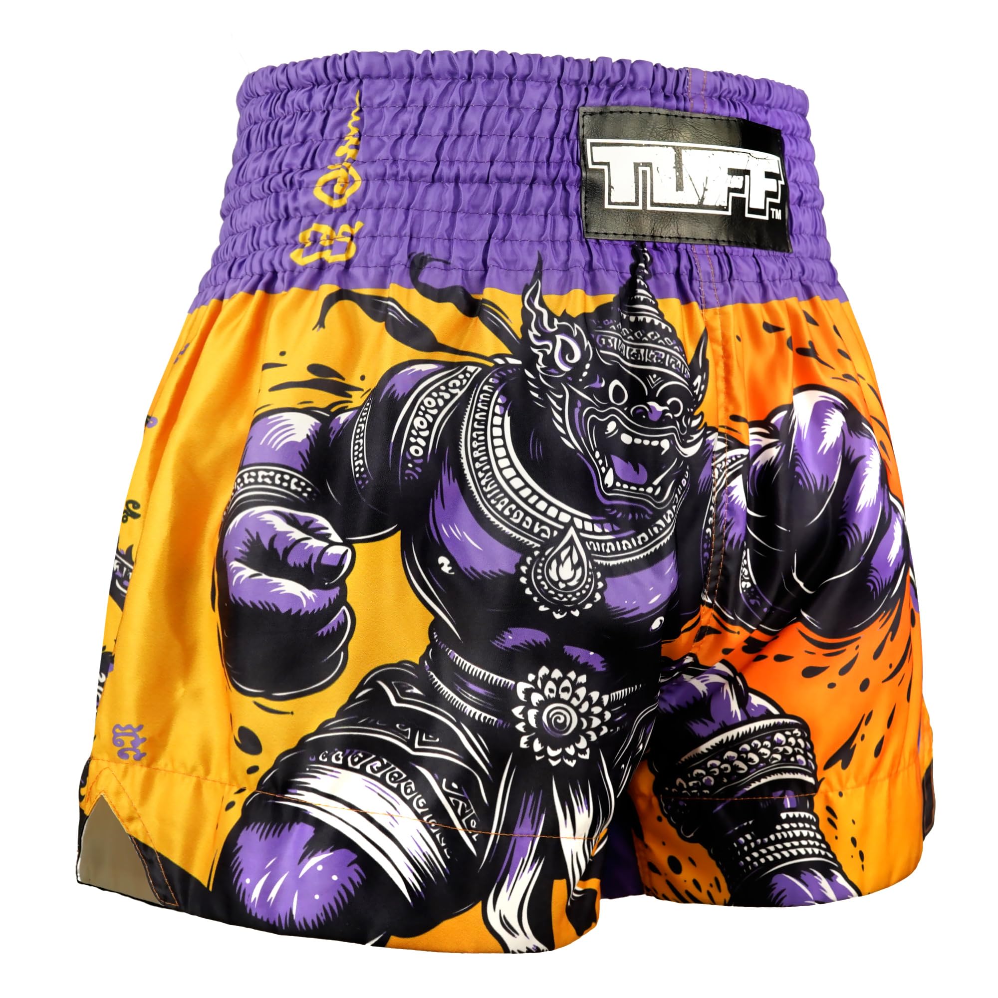 Tuff Sport Pantalones cortos de boxeo para Muay Thai, estilo tradicional, para entrenamiento de artes marciales mixtas