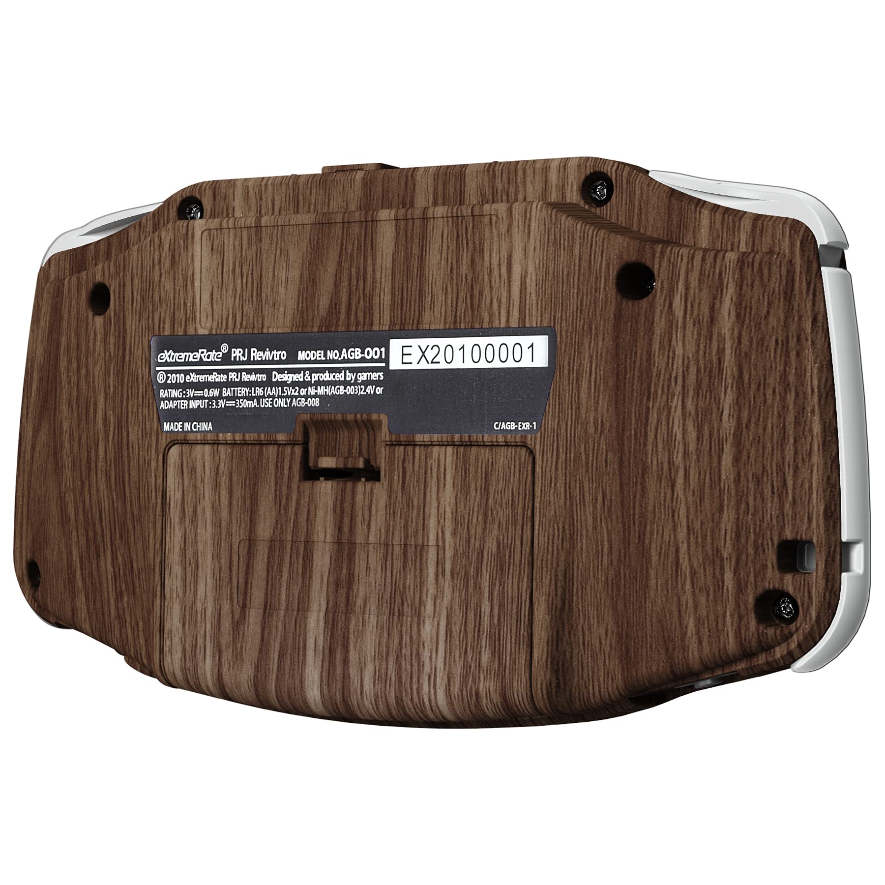 eXtremeRate Coque Remplacement avec Boutons Cover Complete pour GBA Gameboy Advance, Compatible avec IPS et LCD Standard, Console et écran IPS Pas Incluse-Grain de Bois