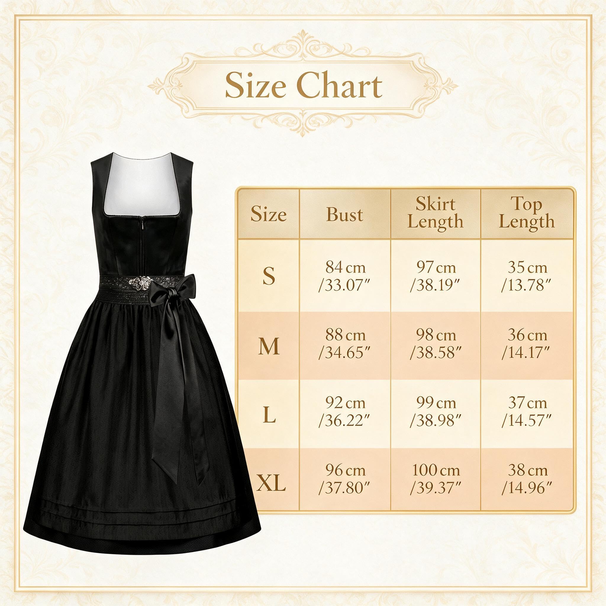 3-Teiliges Set Dirndl Damen Oktoberfest Damen Outfit Dirndlkleid Trachtenmode mit Trachtenbluse Schürze Midi Kleid Wiesn Outfit Trachtenkleid Volksfest