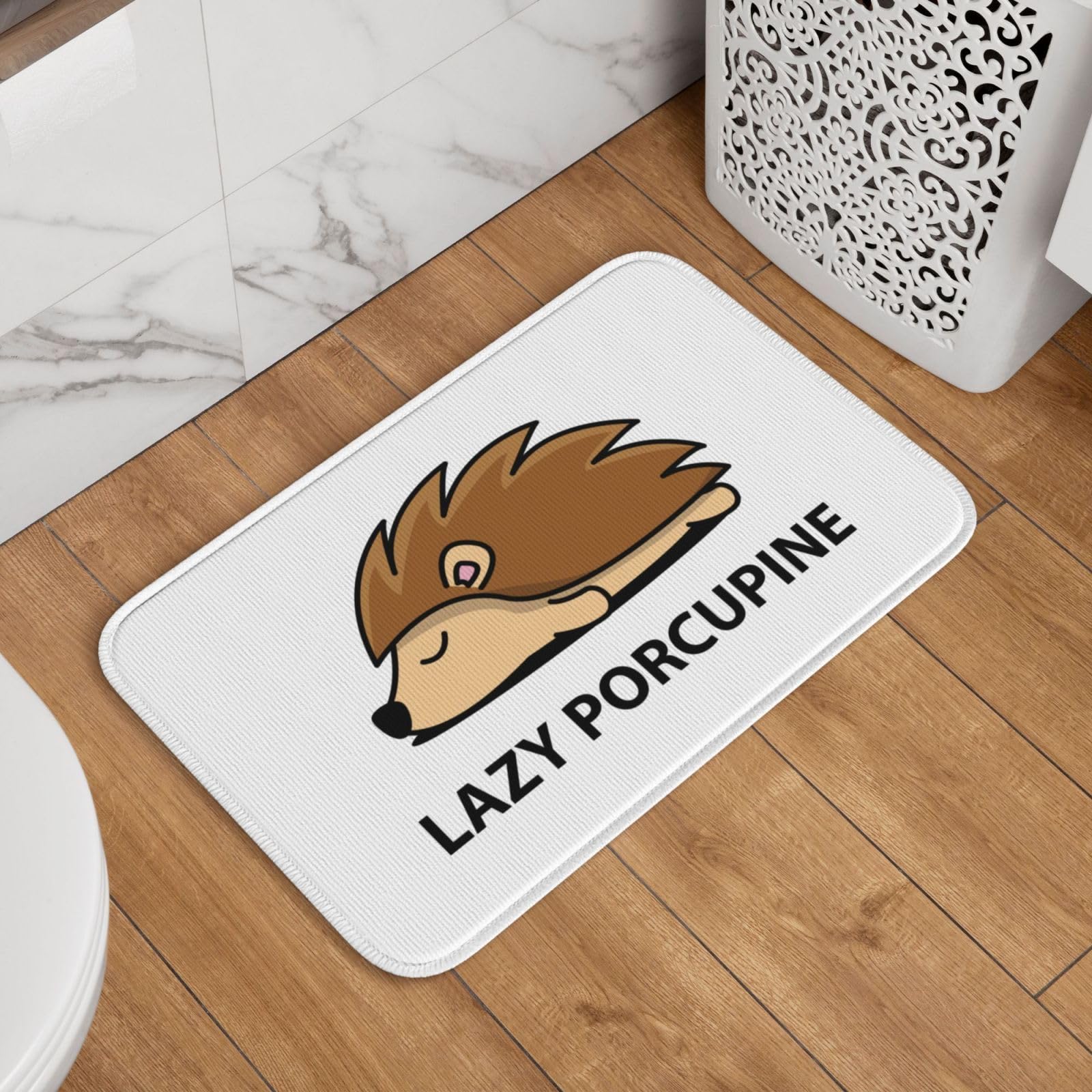 ハリネズミラグマット 玄関マット．カーペット．お風呂マット バスマット Amazon | 玄関マット かわいい ハリネズミ バスマット 足ふき