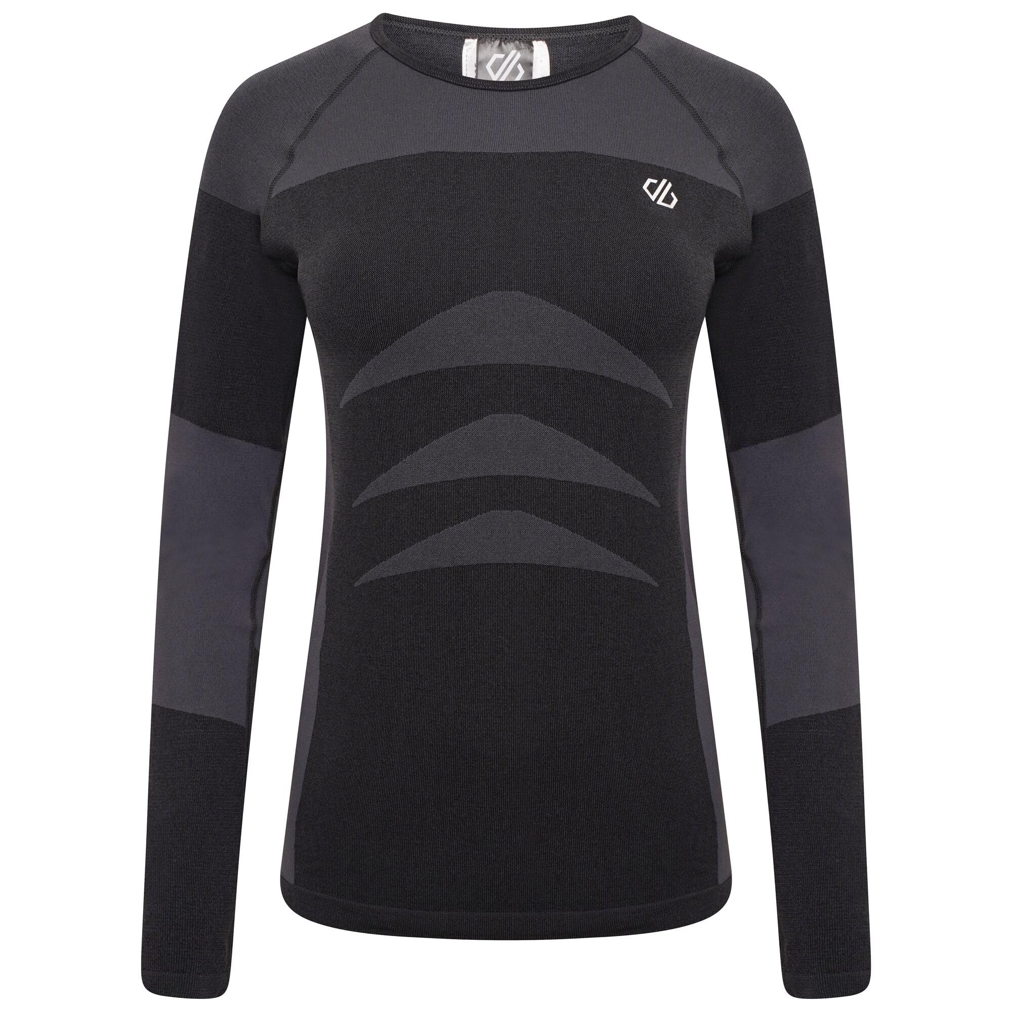 Dare2B Womens in The Zone II Long Sleeve Baselayer Top with SeamSmart Technology, Perfect for Wintersports & Outdoors Black