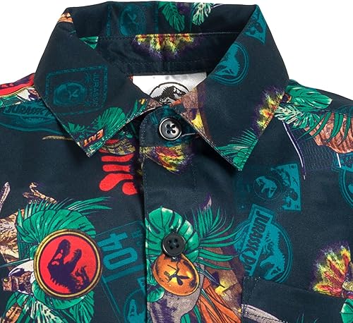 Miniatura 5 de Jurassic World Jurassic Park T-Rex - Camisa de vestir con botones para adulto