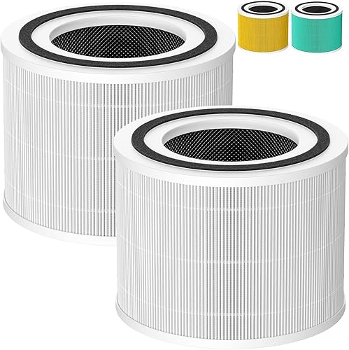Miniatura 1 de Paquete de 2 14 filtros de repuesto True HEPA compatibles con purificador de aire Puro 240, repuesto de filtro HEPA 3 en 1 con filtro de carbón