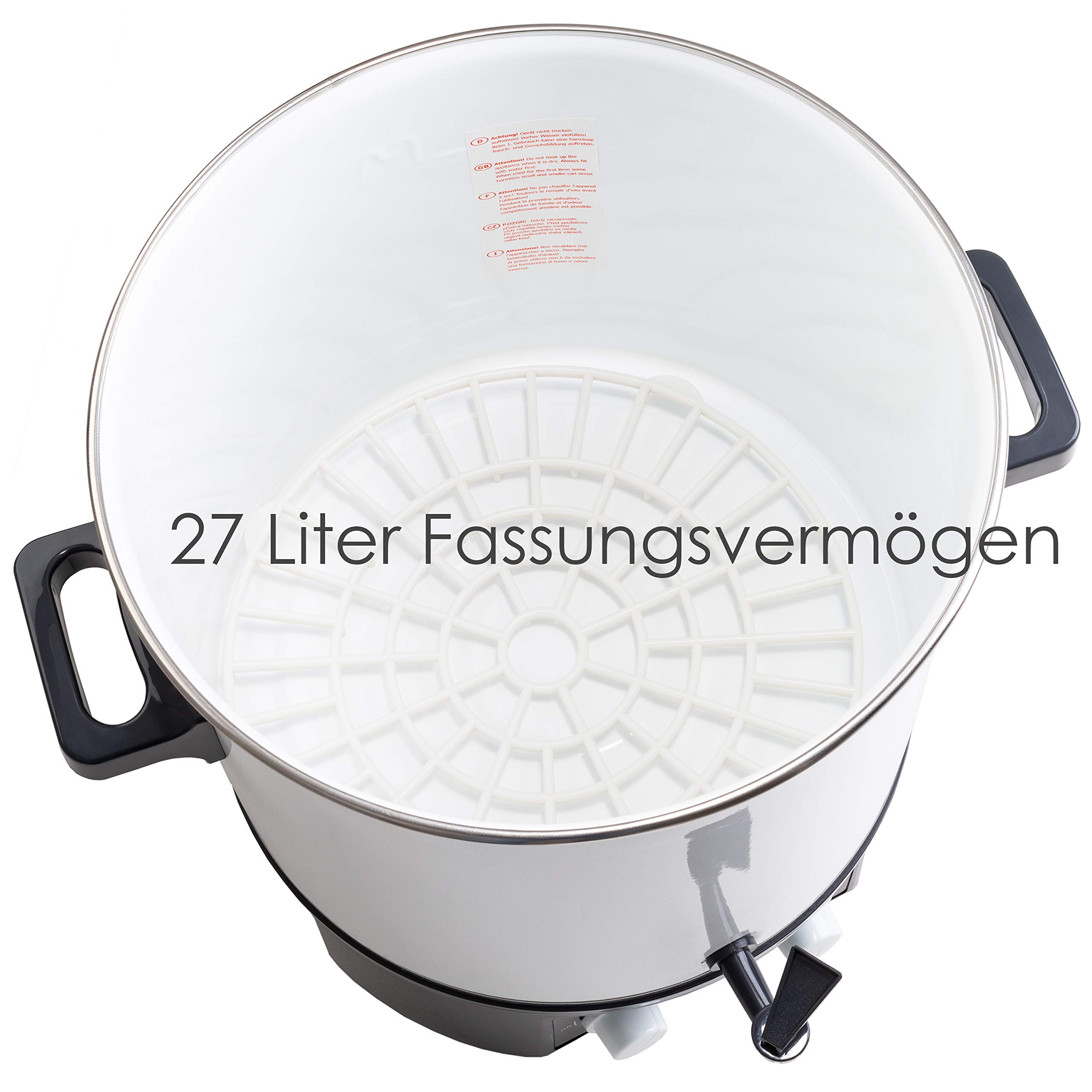 KESSER Einkochautomat 27 Liter 1800 Watt Temperatur 30-100°C Abschaltautomatik