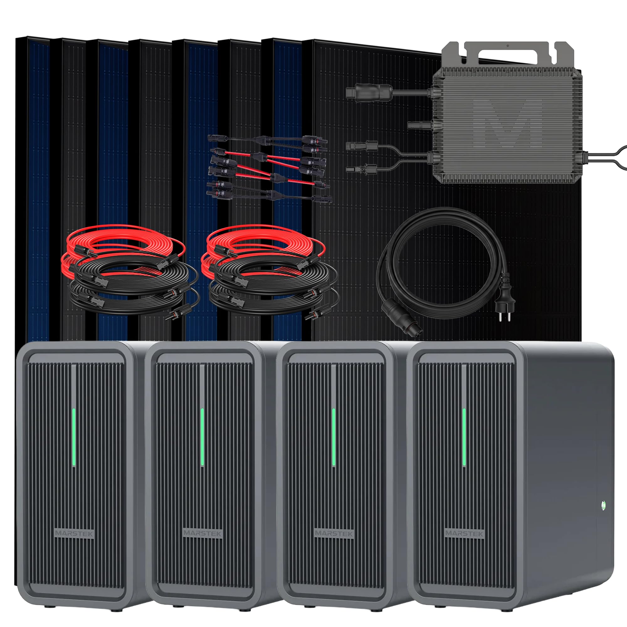 SUNNIVA Balkonkraftwerk – Komplettset mit 4000W Modulleistung und Speicher