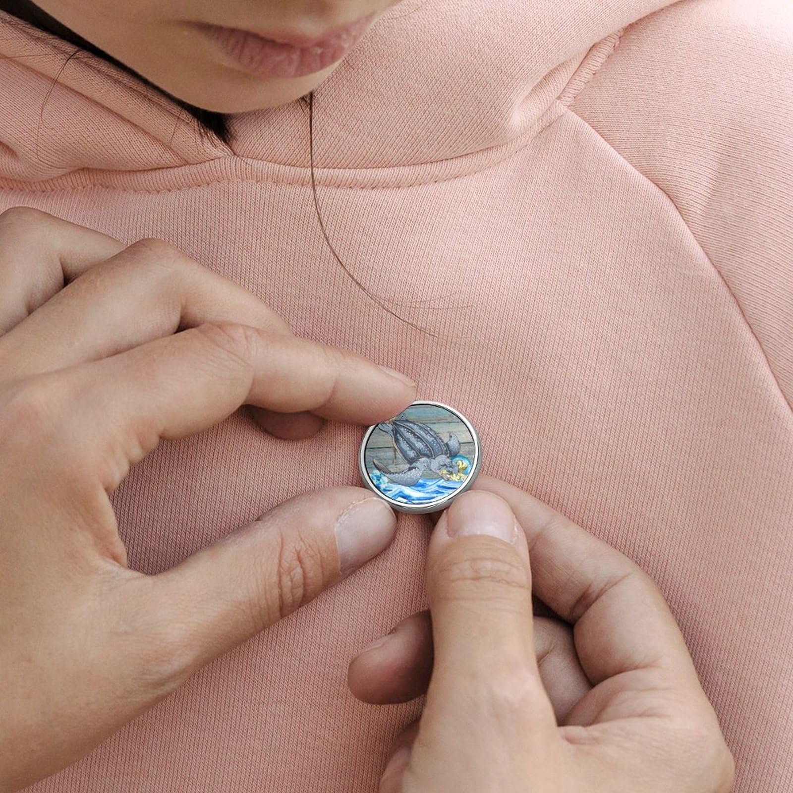Anstecknadeln, Emaille, Delfin, Kompass, Pins für Rucksäcke, Ozean, Meer, Meer, Park, nautische Küste, Meereslebewesen, Pin-Set für Büchertaschen, Anstecknadeln, Dekor
