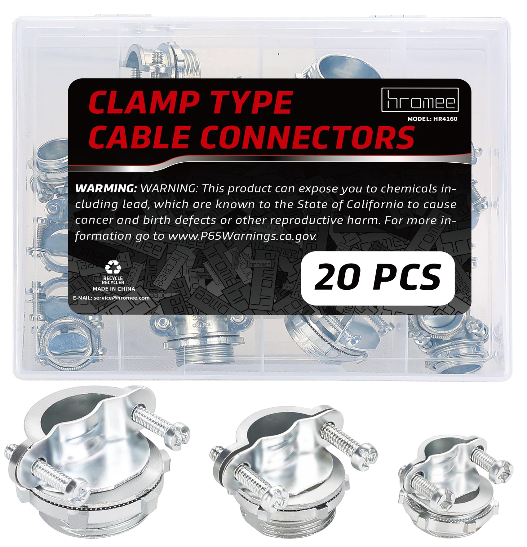 Hromee Cable Connectors, 20PCS 1/2