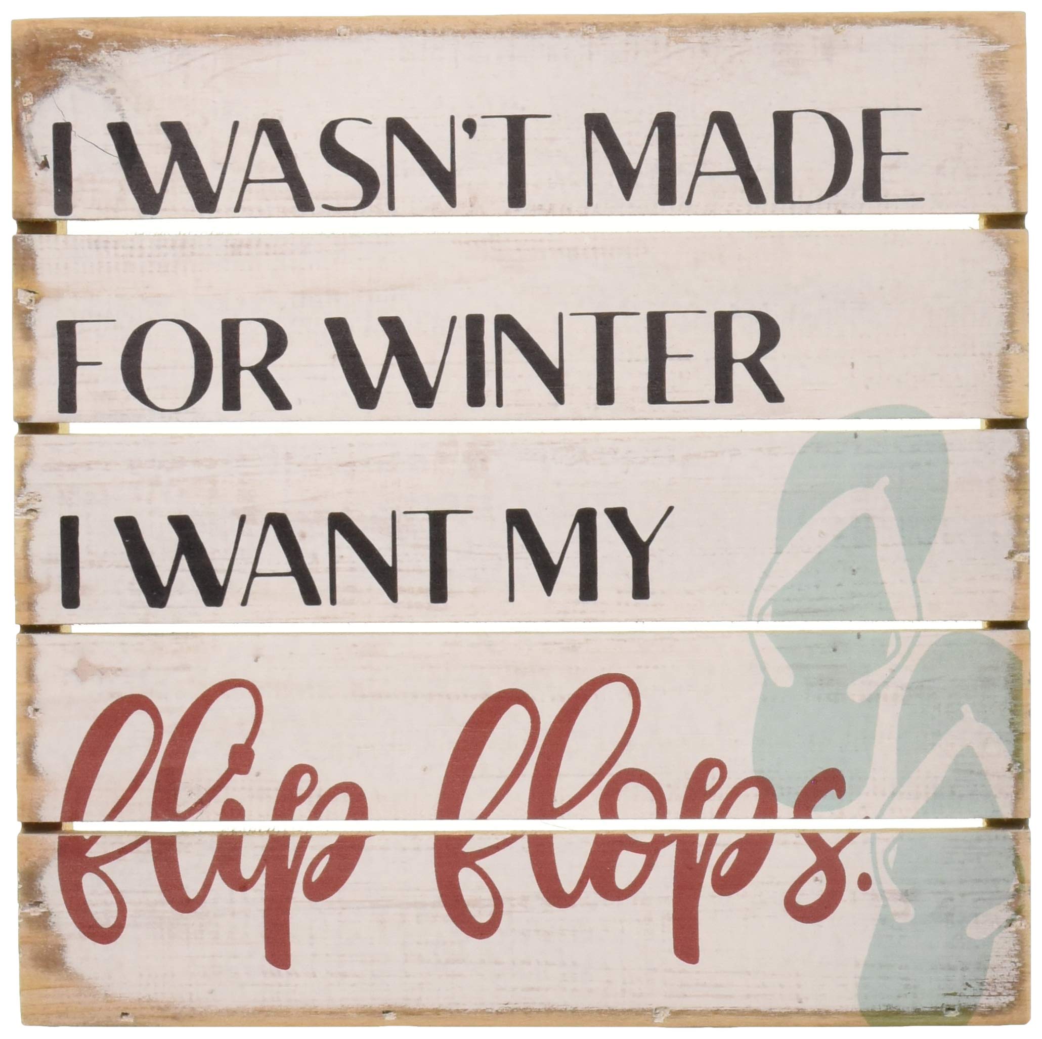 PET13488 Flip Flops - 8 x 8, White