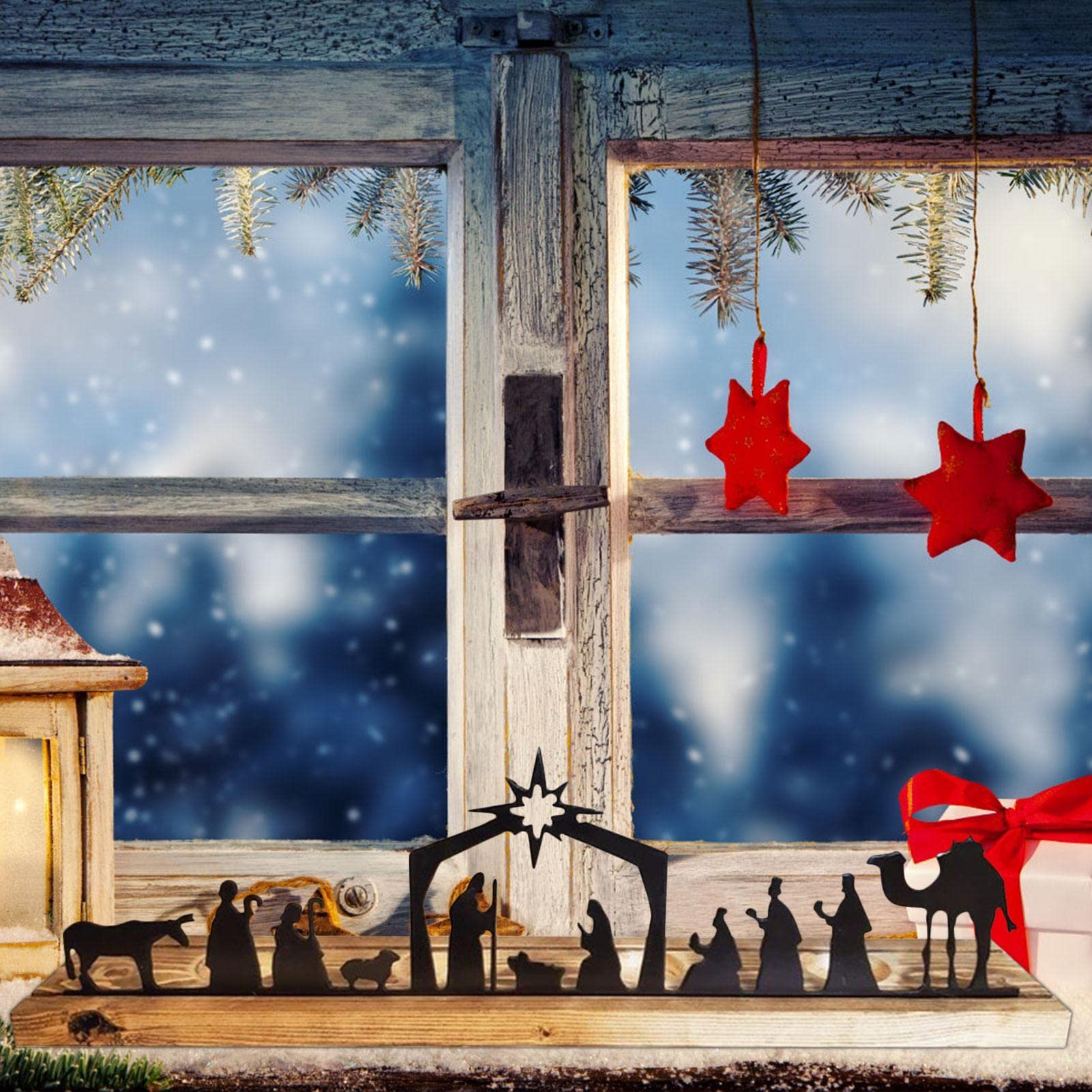 Amazon.co.jp: クリスマス キャンドル ホルダー,クリスマス木製