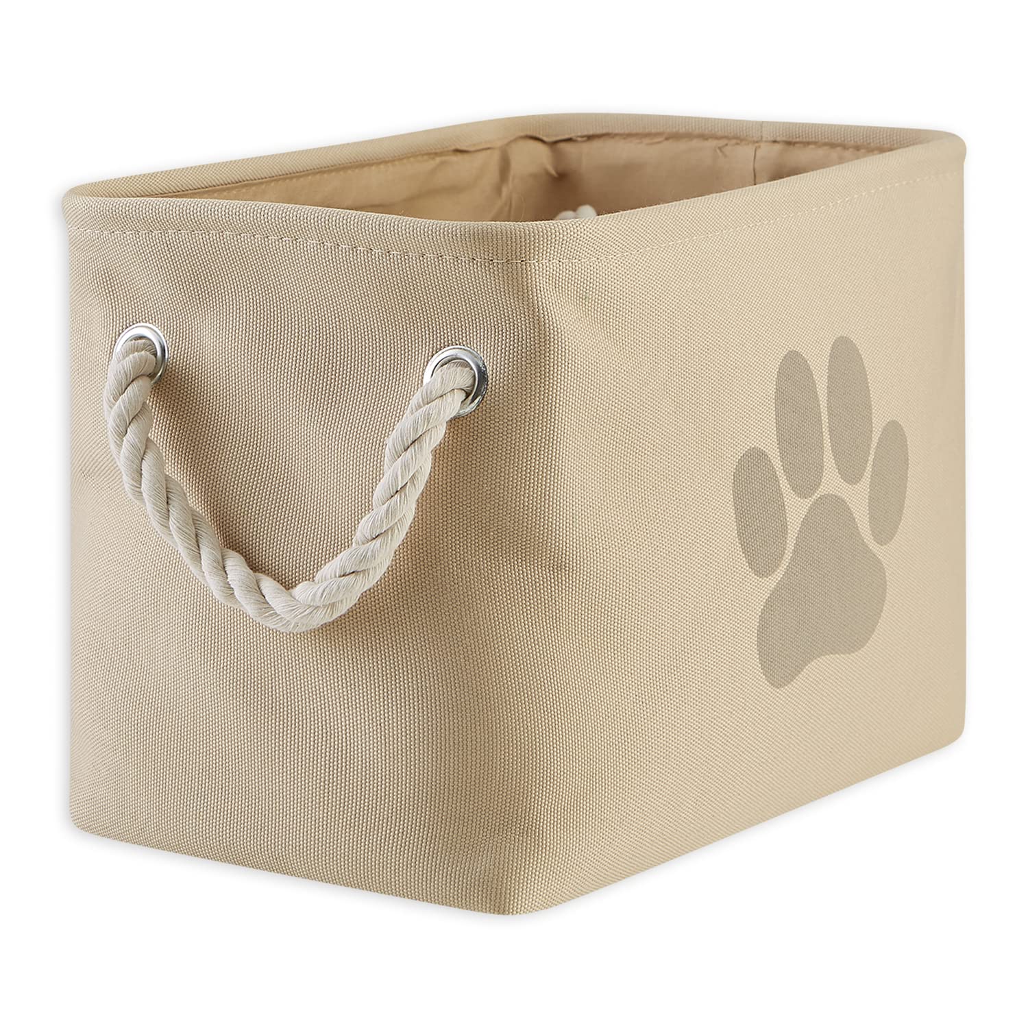 Photo 1 of Bone Dry Pet Storage Collection Collapsible Bin, Small Rectangle, Taupe