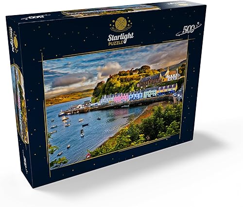 Vista 14 de MyPuzzle View of Portree Before Sunset Isle of Skye Scotland - Rompecabezas prémium de 1000 piezas para adultos