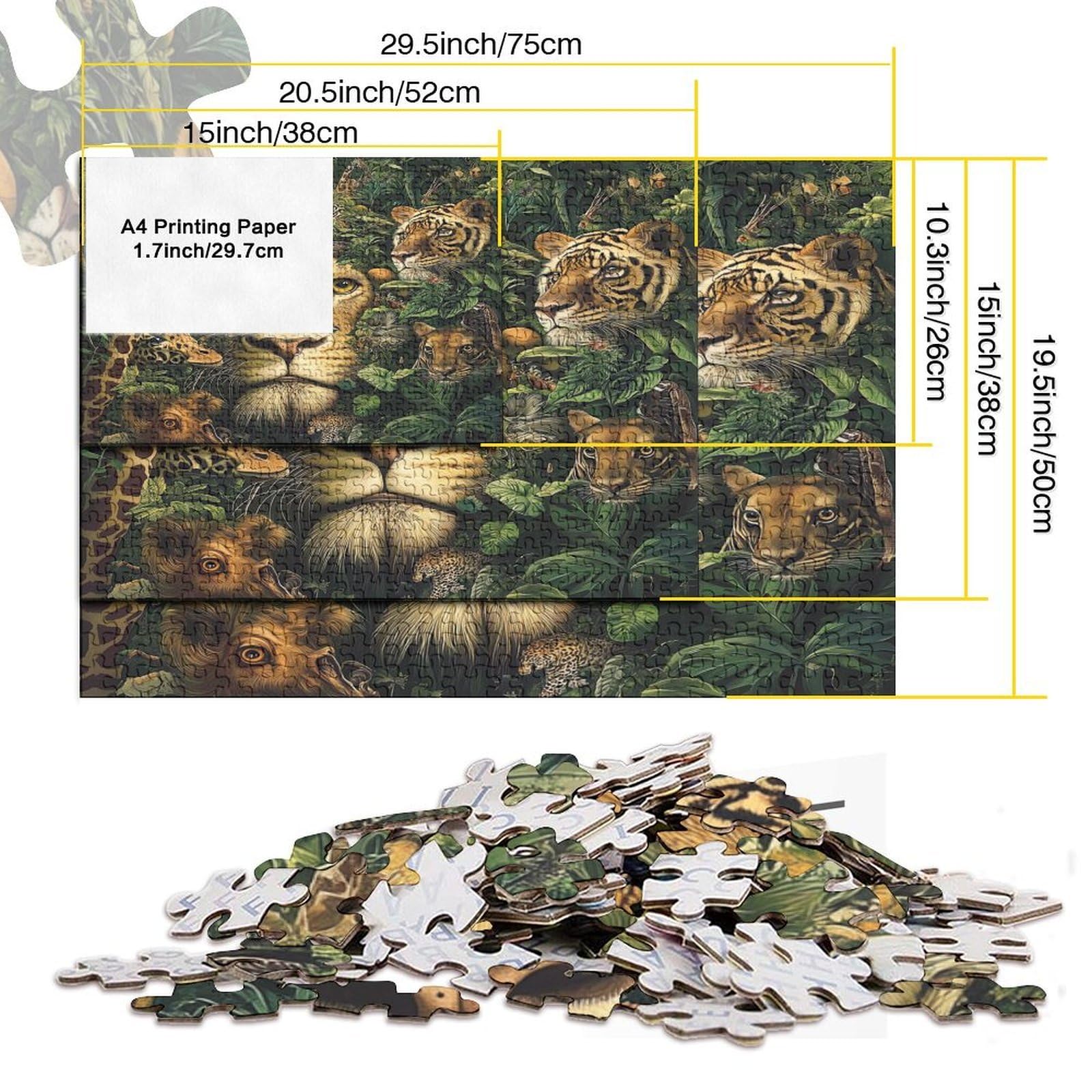 Puzzle 2000 pièces - Cœur de Lion - Puzzle 2000 pièces Puzzle 2000 pièces - Cœur de Lion - Puzzle 2000 pièces