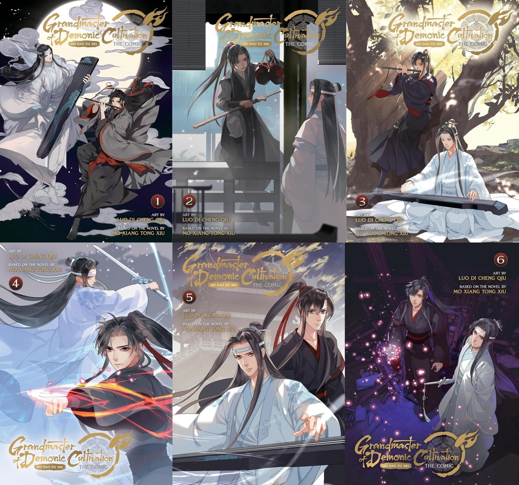 Grandmaster of Demonic Cultivation: Mo Dao Zu Shi The Comic Version 6 Books Set (Vol. 1 -Vol. 6)