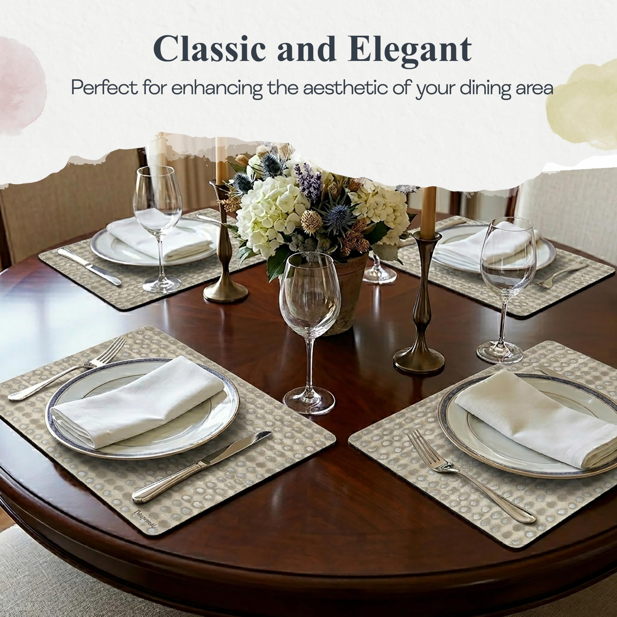 Amazon.com: Pimpernel Pure Placemats Set of 4 16