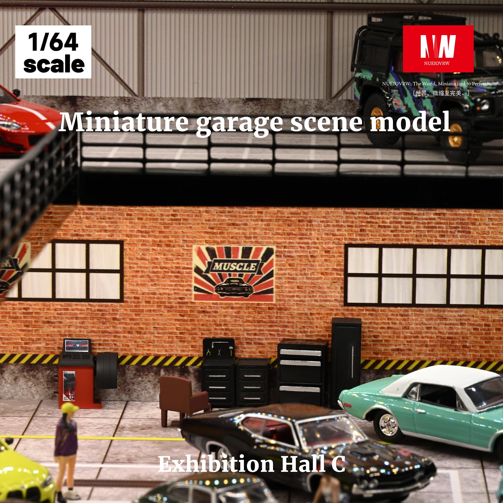 Amazon.com: 1/64 Diorama Model Car Display Case, Fits for 1/64 Hot