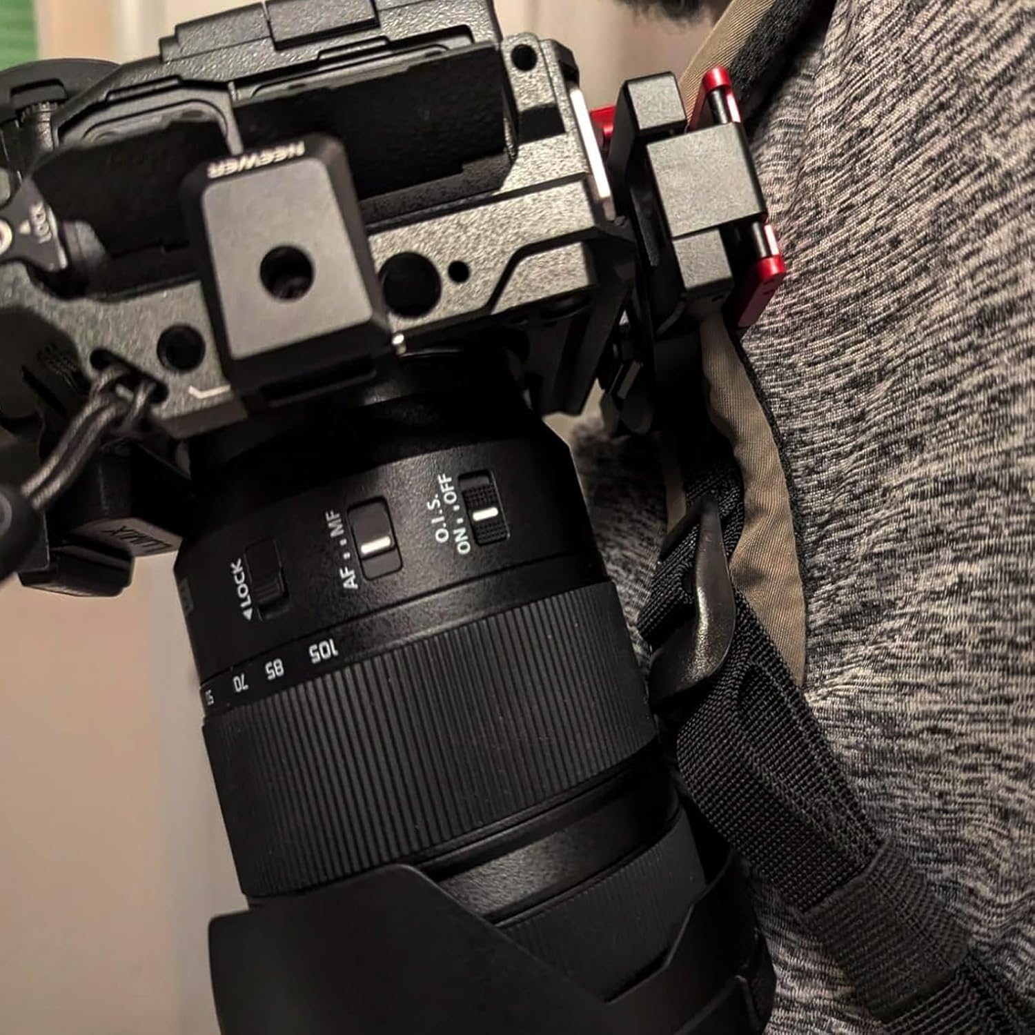 Camera Clip - DSLR Backpack Strap Mount with 4-Side Mountable Arca Quick Release Plate… U.S.A Patent Design