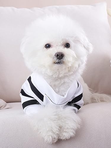 Miniatura 2 de Camisa de perro para perros medianos, ropa para perros, ropa para niños, ropa de bulldog francés, talla M, color blanco