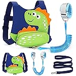 Accmor Toddler Harness Leash, Cute Dinosaur Kids Harness Children Leash with Anti Lost Wrist Link for Outdoor Travel, Adorable Child Leash Walking Harness Wristband Assistant Strap for Baby Ages1-4