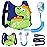 Accmor Toddler Harness Leash, Cute Dinosaur Kids Harness Children Leash with Anti Lost Wrist Link for Outdoor Travel, Adorable Child Leash Walking Harness Wristband Assistant Strap for Baby Ages1-4
