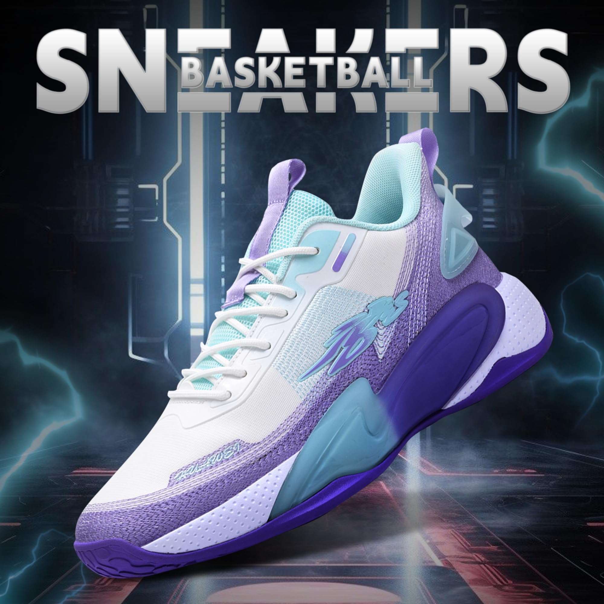 Zapatillas de Baloncesto Hombre Botas Altas Amortiguadas | Zapatillas Baloncesto Hombre Altas Antideslizantes Tenis Outdoor Amortiguación Fitness Entrenamiento