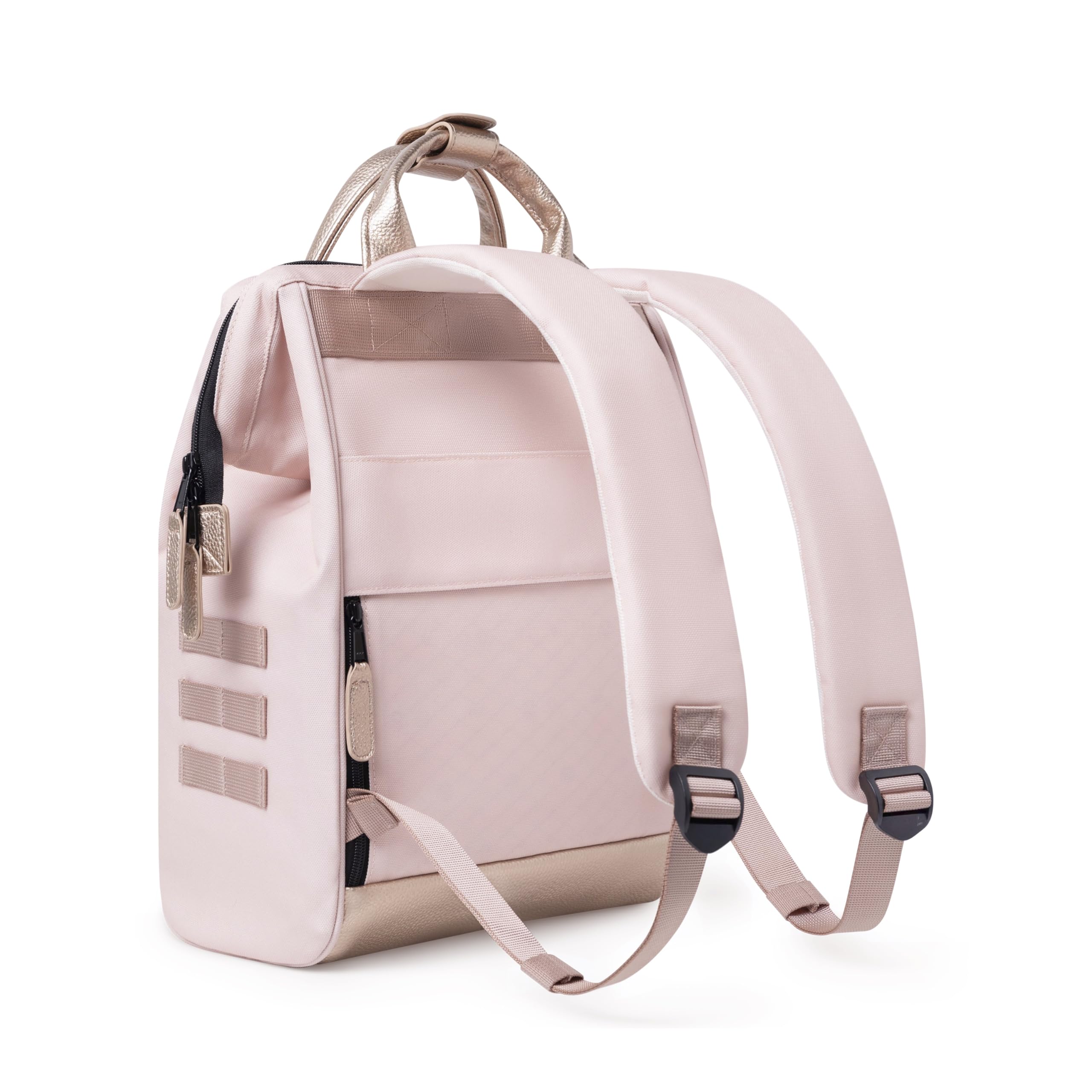 CABAIA - Sac à Dos Adventurer Queretaro - Medium 18L - Déperlant - Compartiment Ordinateur Portable 13" - 2 Poches - Certifié Vegan - Sac Voyage, Affaires, École pour Homme et Femme - Rose