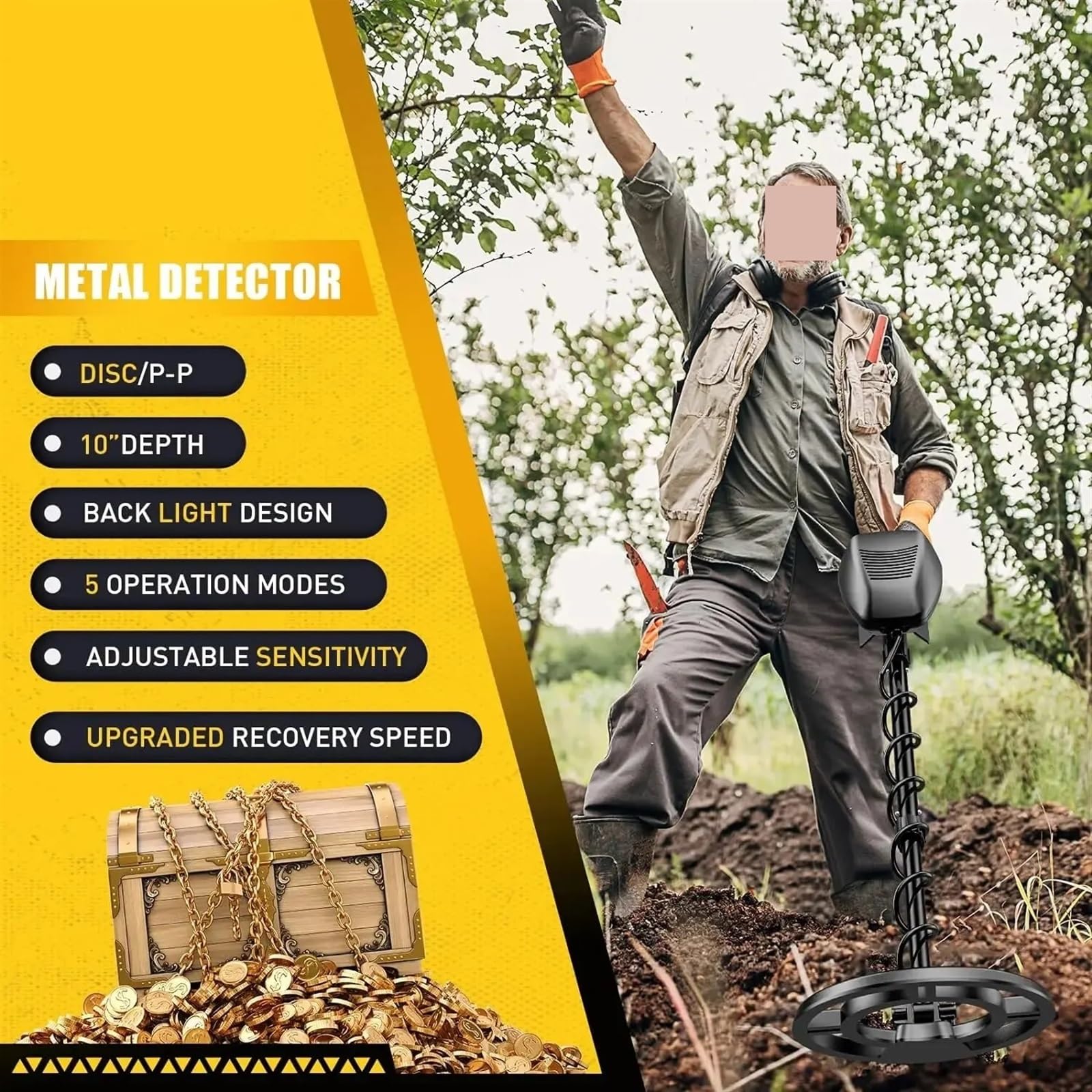 Wykrywacz metalu, Profesjonalne podziemne wykrywacze złota, biżuterii, metali o wysokiej czułości