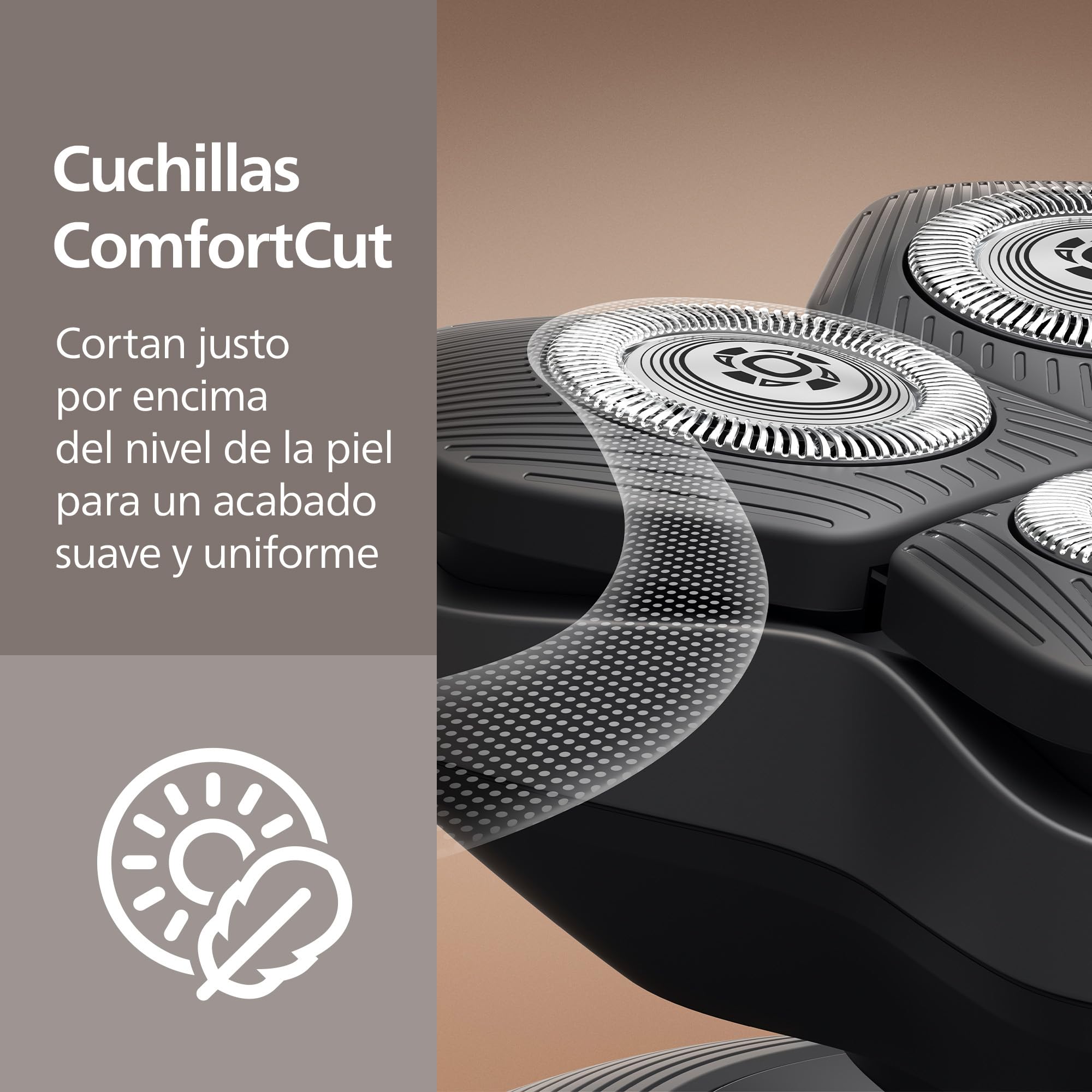 Philips Afeitadora Cabeza Serie 7000 Pro – Afeitadora Cabeza para Hombres y Mujeres, Cabezal flexible 360°, Cuchillas ComfortCut para un Afeitado Apurado y Suave, HS7980/15