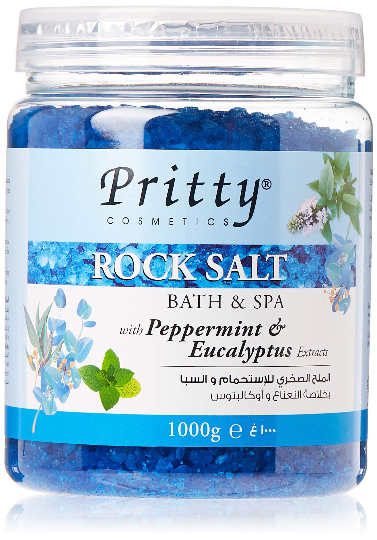 Pritty Peppermint&EUclypts Rock Salt Scrub, 1 Kg