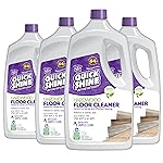 Quick Shine Hardwood Floor Cleaner 64oz, 4Pk| Use in Spray & Vac Mops| Removes Dirt & Scuff Marks| Ready-to-Use, Streak Free, No Rinse| Safer Choice Cleaner| Perfect for Gentle and Effective Cleaning