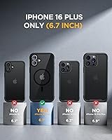 Vista 979 de Miracase Funda magnética para iPhone 14 de 6.1 pulgadas, protector de pantalla de vidrio templado integrado + protector de lente, compatible