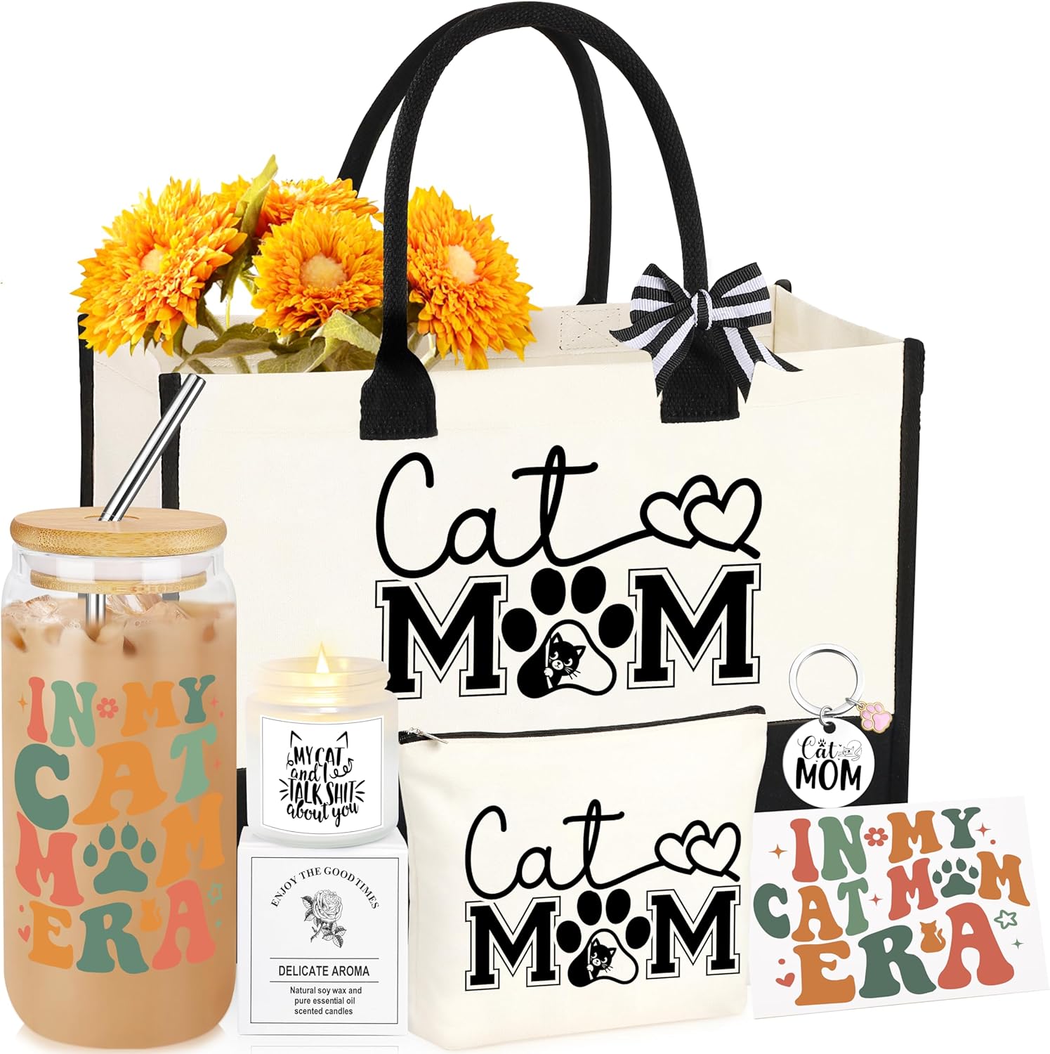 Cat Lover Gifts for Women, Cat Gifts for Women, Cats Mom Gift for Womens, Gift for Cats Lovers