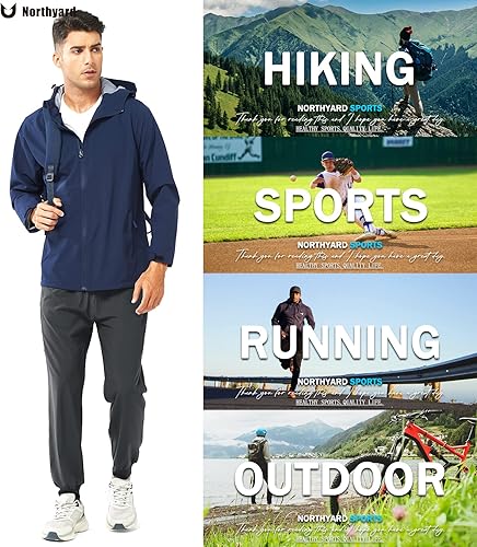 Miniatura 2 de NORTHYARD Pantalones deportivos para correr para hombre, ligeros, de secado rápido, para gimnasio, deportes activos, entrenamiento en pista