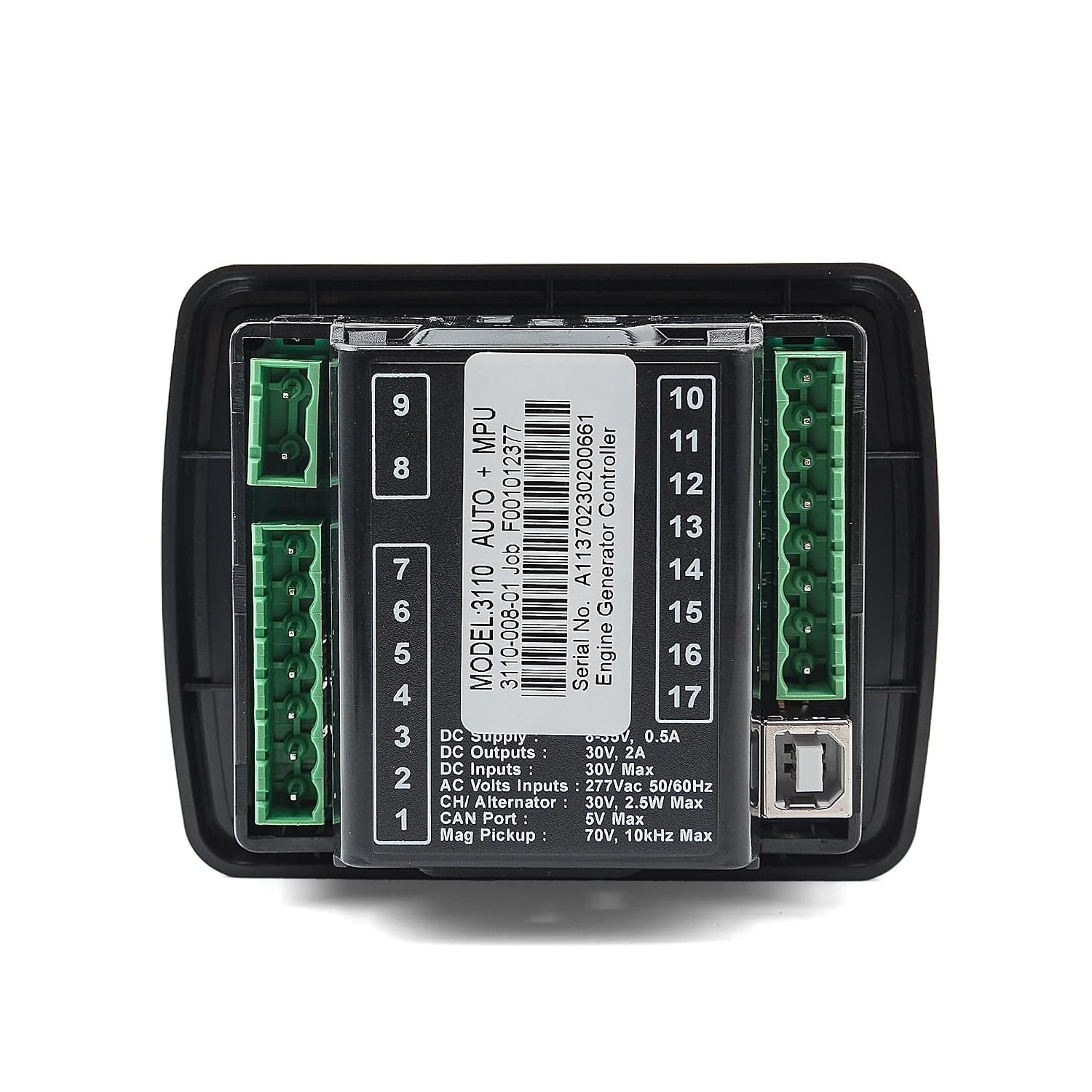 Diesel Generator Set Spare Parts DSE3110 Controller Remote Monitoring Panel Self-Starting Module MPU