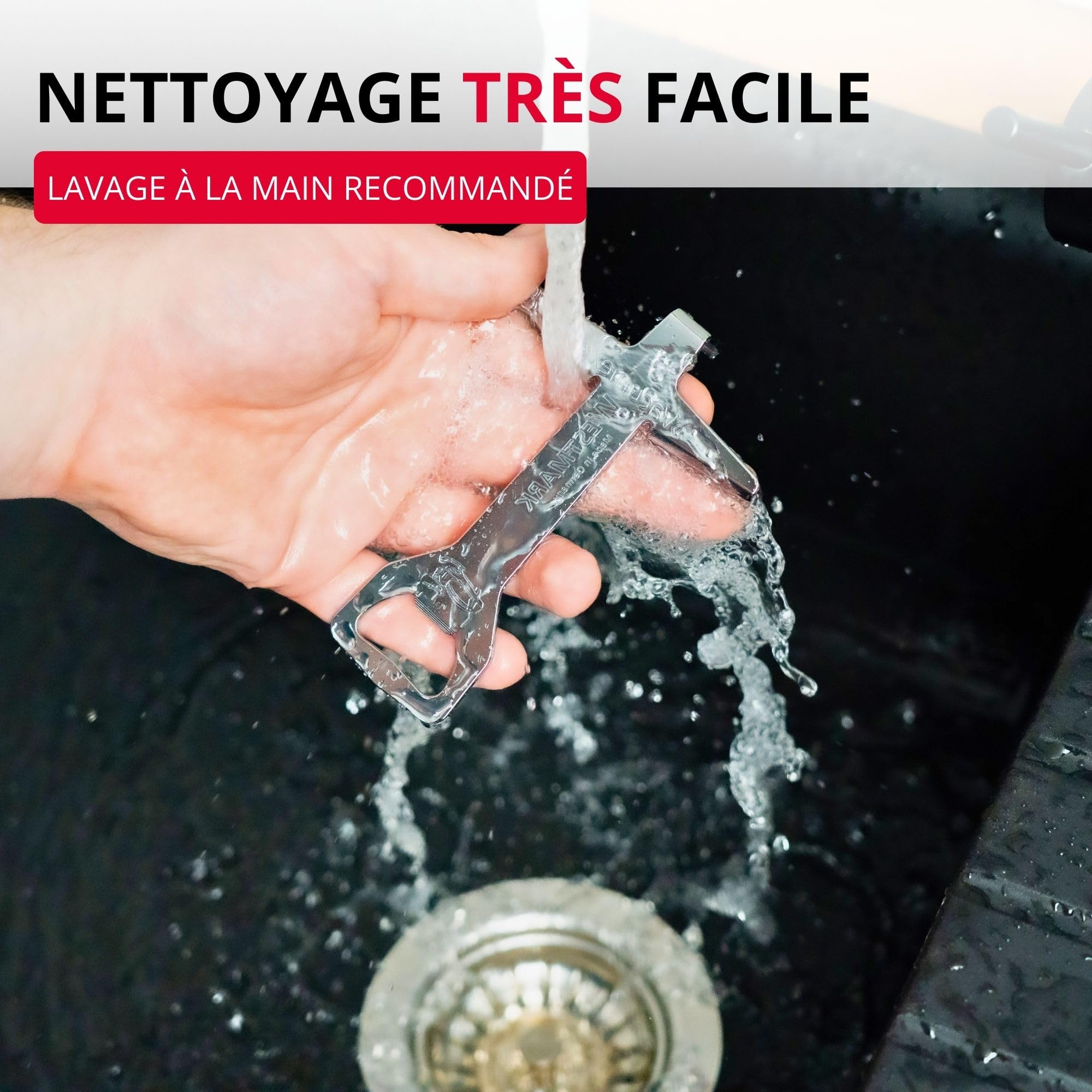 Westmark Ouvre-Bocal avec Décapsuleur 13,1cm Acier Chromé Argent