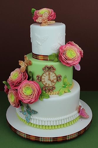 Miniatura 8 de Katy Sue Molde de silicona con volantes pequeños para decoración de pasteles estilo Lambeth - Tamaño de volantes 7.9 x 0.7 x 0.2 pulgadas